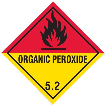 Bsc Preferred 4 x 4'' - ''Organic Peroxide - 5.2'' Labels BUY00025377